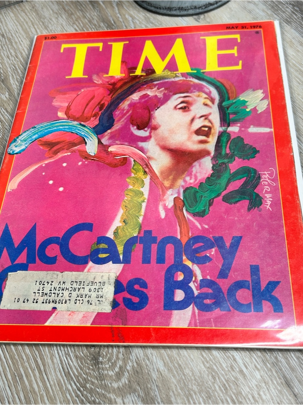 May 31 1976 TIME Magazine – Paul McCartney Comes Back – Peter Max Cover Art